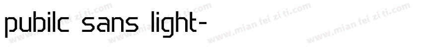 pubilc sans light字体转换